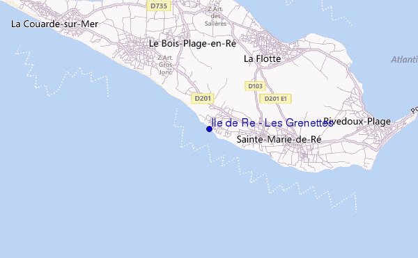 Ile de Re - Les Grenettes location map