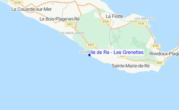 Ile de Re - Les Grenettes location map