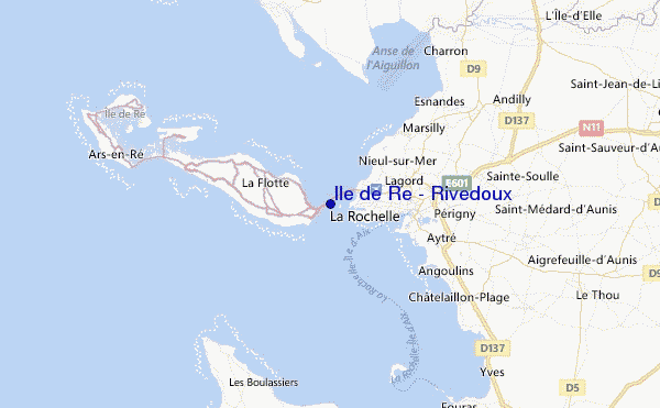 Ile de Re - Rivedoux Location Map