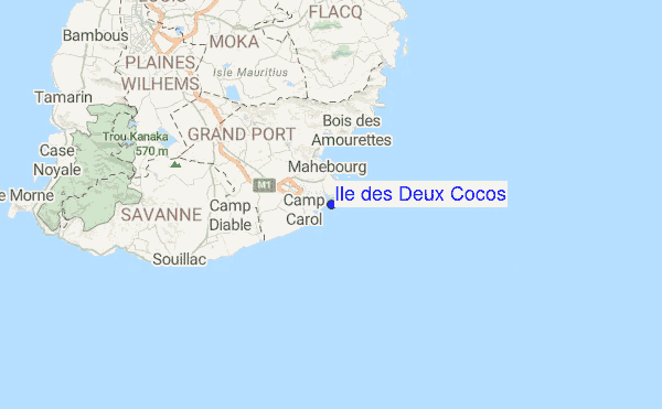 Ile des Deux Cocos Location Map