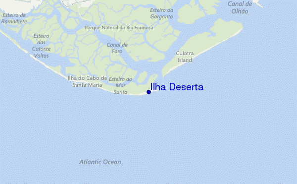 Ilha Deserta location map