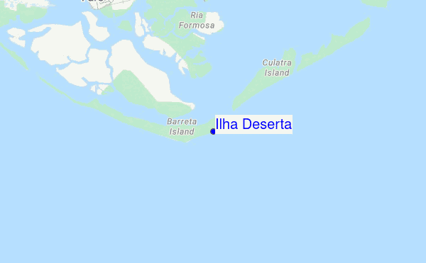 Ilha Deserta location map