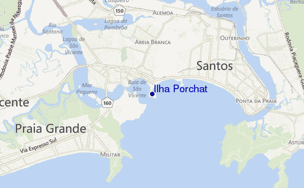 Ilha Porchat location map