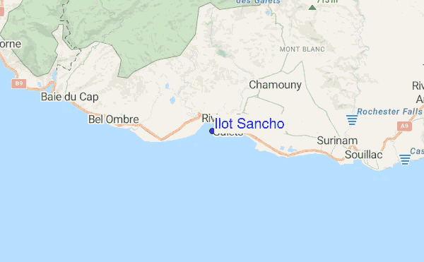 Ilot Sancho location map