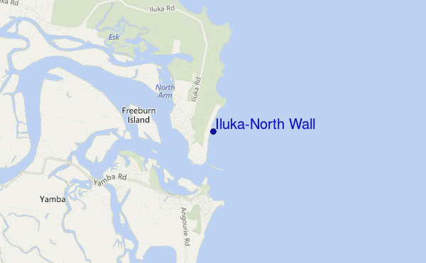 Iluka-North Wall location map