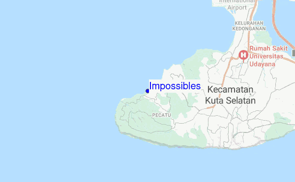 Impossibles location map