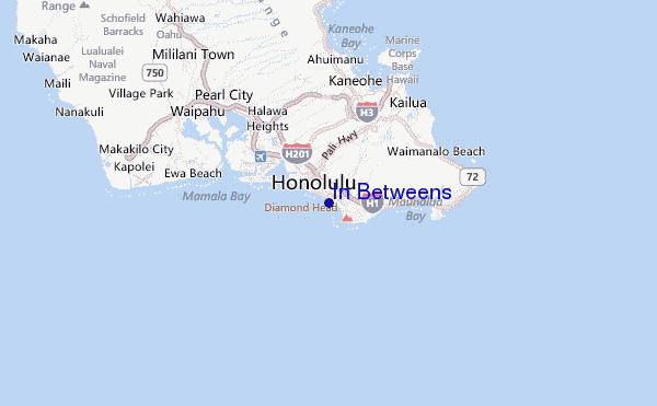 In Betweens Location Map