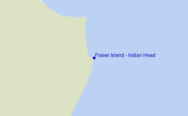 Fraser Island - Indian Head location map