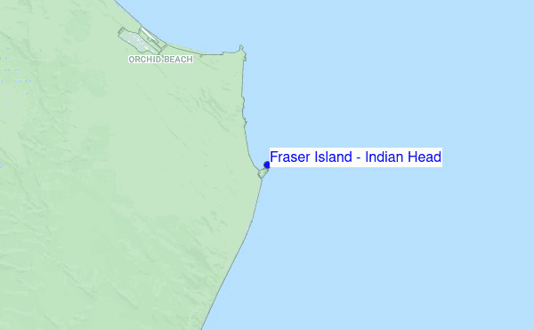 Fraser Island - Indian Head location map