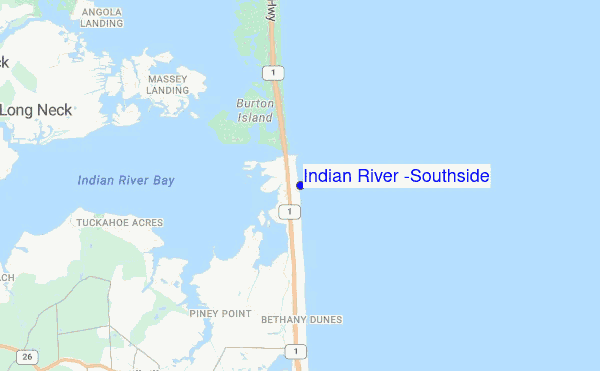 Indian River (Southside) location map