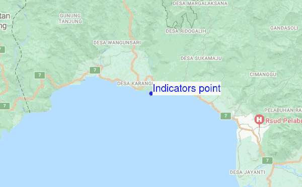 Indicators point location map