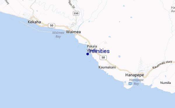 Infinities location map