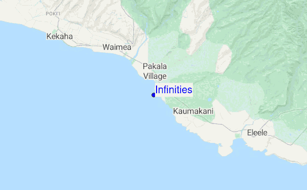 Infinities location map