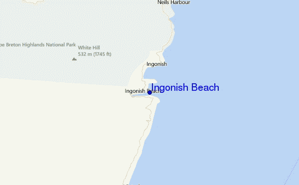 Ingonish Beach Location Map