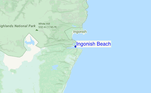 Ingonish Beach Location Map