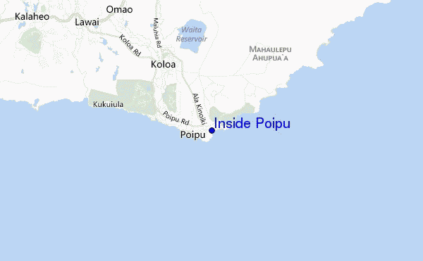 Inside Poipu location map