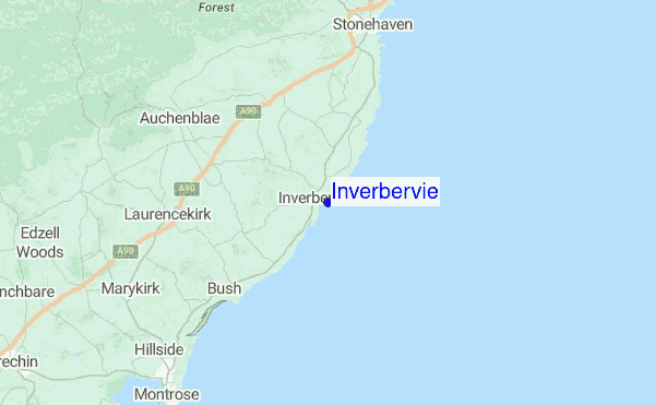 Inverbervie Location Map