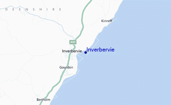 Inverbervie location map