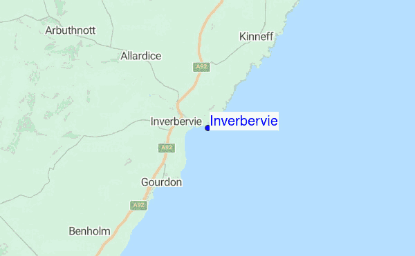 Inverbervie location map