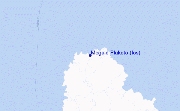 Megalo Plakoto (Ios) location map