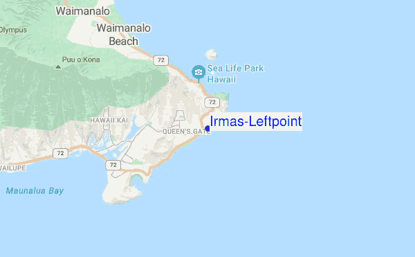 Irmas/Leftpoint location map