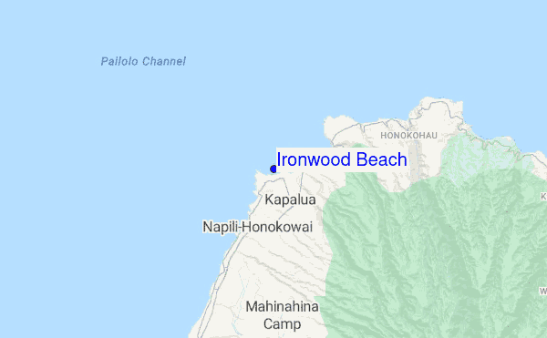 Ironwood Beach Surf Forecast And Reports Haw Maui Usa Ironwood Beach Streetview Map