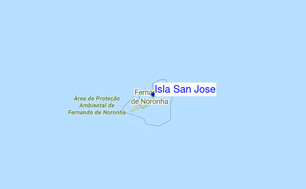 Isla San Jose Location Map