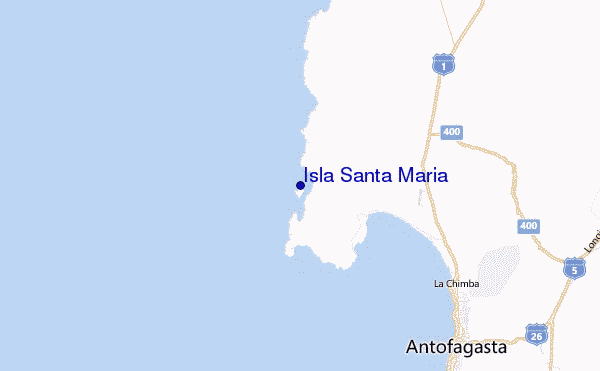 Isla Santa Maria Location Map