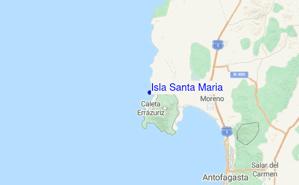 Isla Santa Maria Location Map