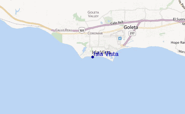 Isla Vista location map