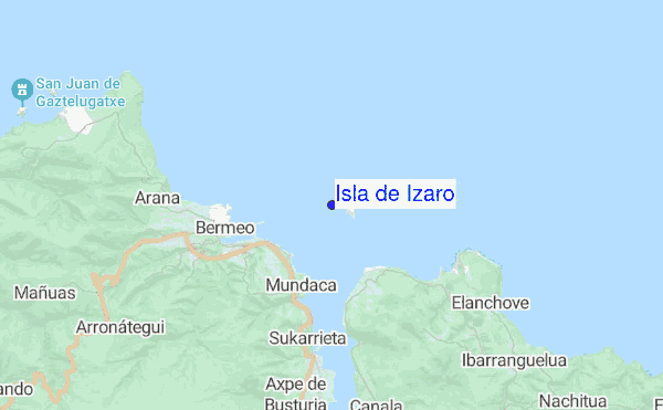 Isla de Izaro location map