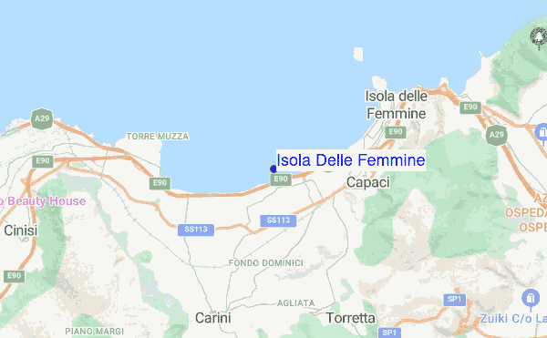 Isola Delle Femmine location map