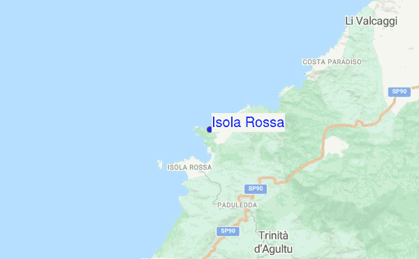 Isola Rossa location map