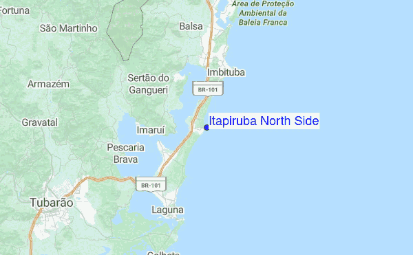 Itapiruba North Side Location Map
