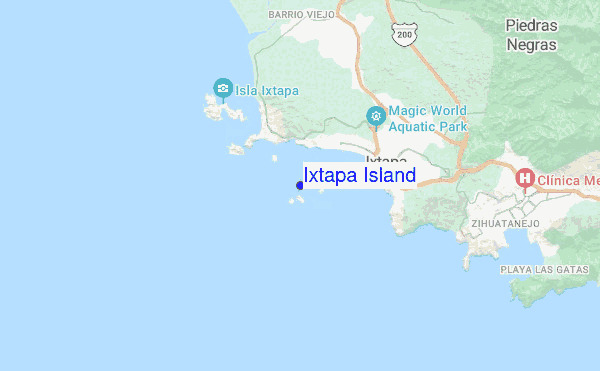 Ixtapa Island location map