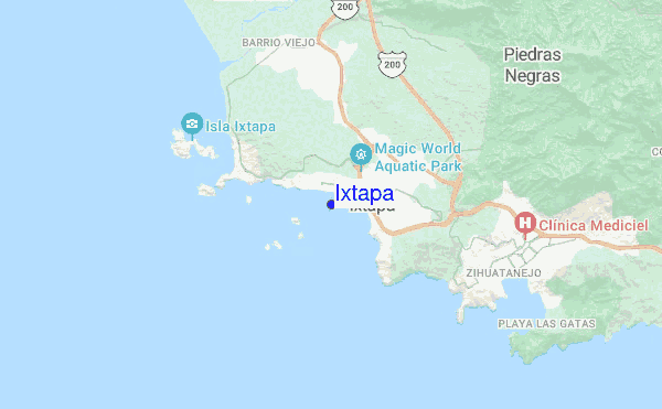 Ixtapa location map