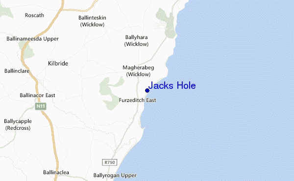 Jacks Hole location map