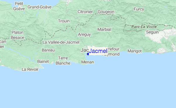 Jacmel Location Map