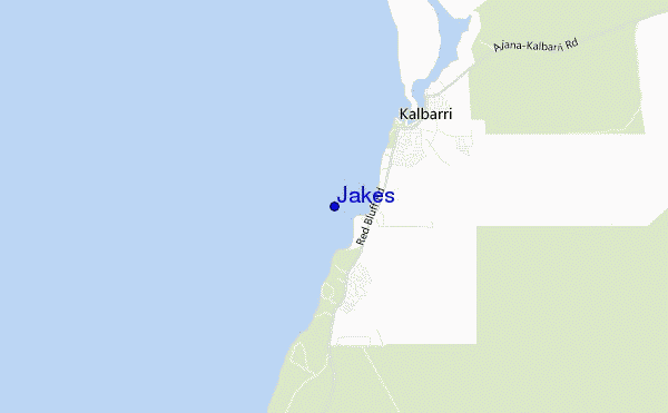Jakes location map