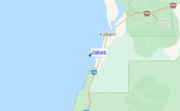 Jakes location map