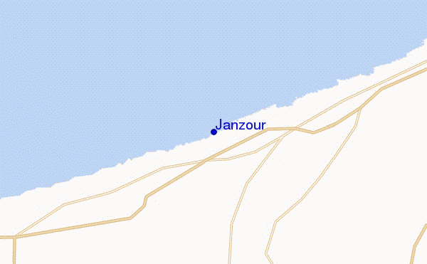 Janzour location map