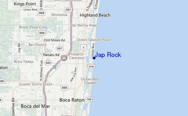Jap Rock location map