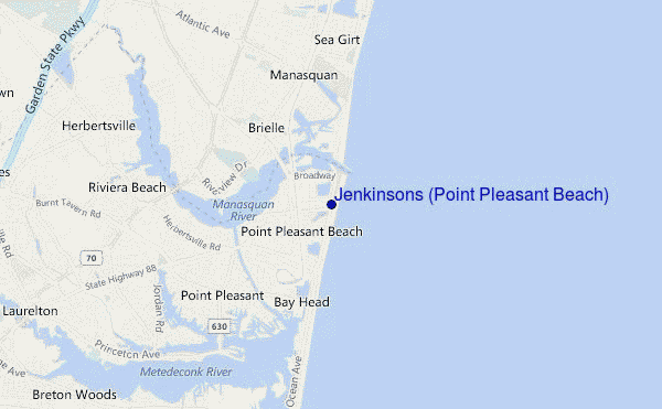 Jenkinsons (Point Pleasant Beach) location map