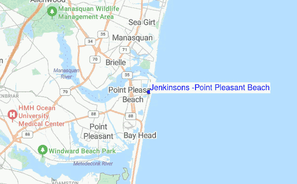 Jenkinsons (Point Pleasant Beach) location map