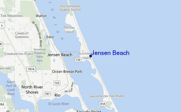 Jensen Beach location map