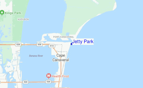 Jetty Park location map