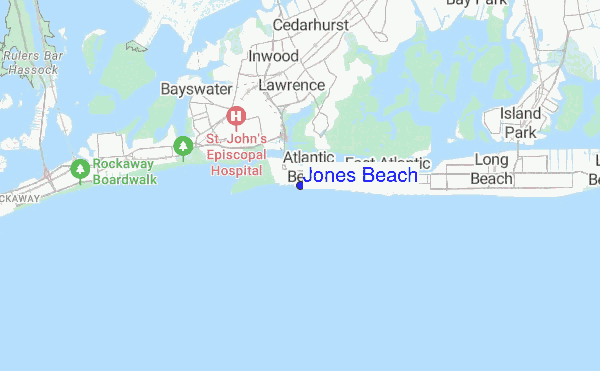 Jones Beach location map