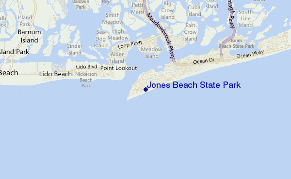 Jones Beach State Park location map