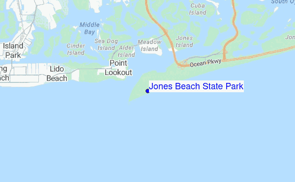 Jones Beach State Park location map