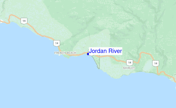 Jordan River location map